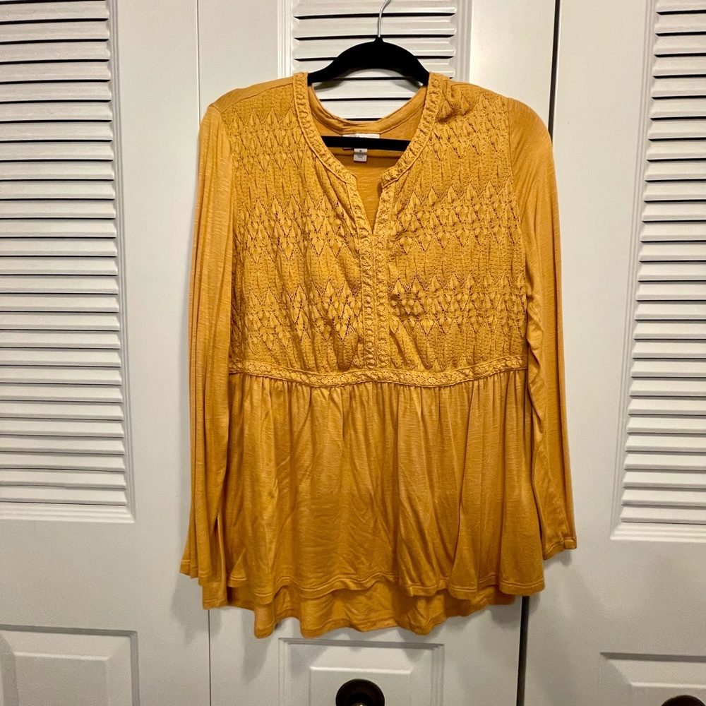 Style & Co Long Sleeve Blouse